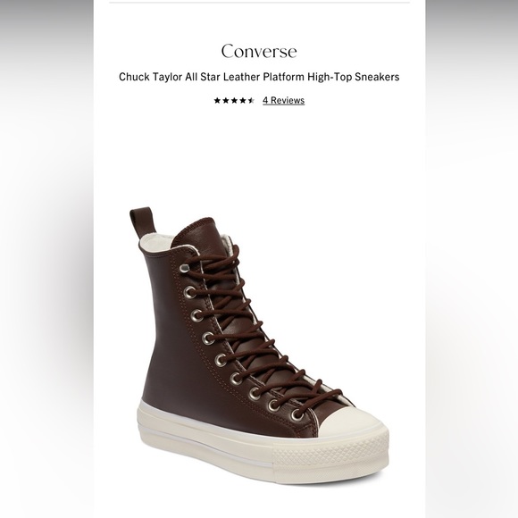 Leather chuck Taylor’s NWT - Picture 15 of 16